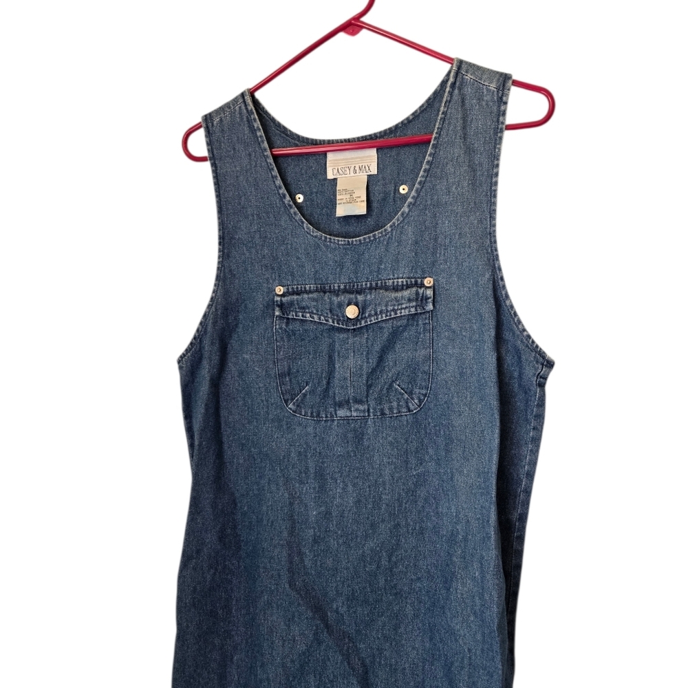 Casey & Max Denim Maxi Dress Sze Medium - Picture 5 of 9